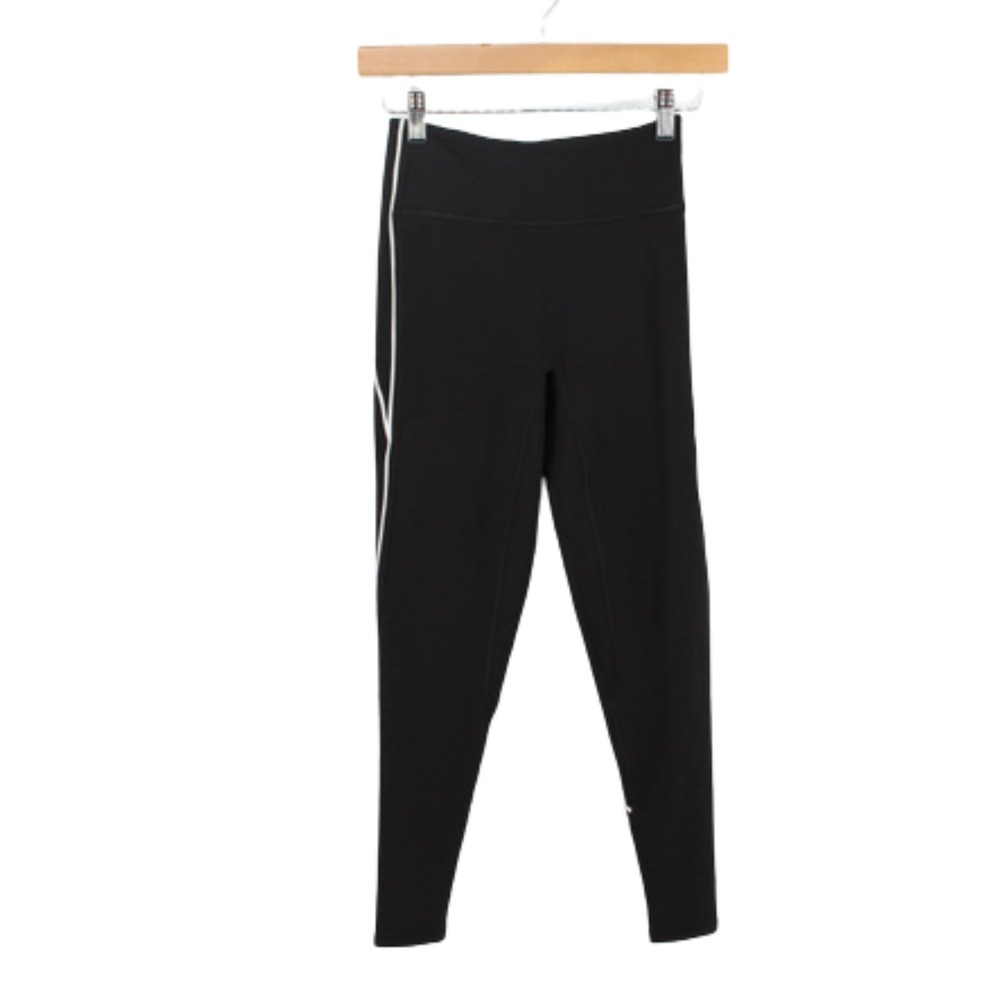 NWT White Fox Black High Waisted Leggings S Athletic Gym Workout Yoga Pants‎